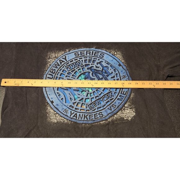 Rare Vintage Mets Yankees 2000 Subway Series T-Shirt 2XL XXL MLB Baseball EUC - Picture 8 of 9